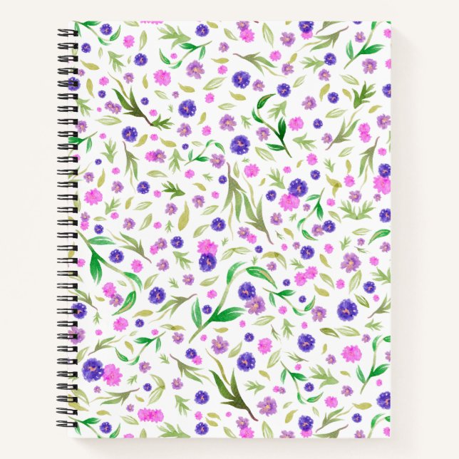 Floral Watercolor Notebook Journal for Moms (Front)