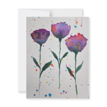 Floral Watercolor Notecard