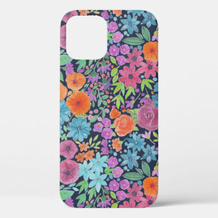 Floral watercolor pattern iPhone 12 case