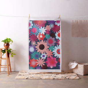 Floral watercolor pattern fabric