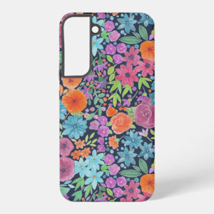 Floral watercolor pattern samsung galaxy case