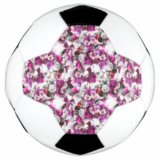 Floral Watercolor - Pink & white abstract design Football