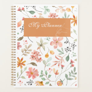 Floral Watercolor planner