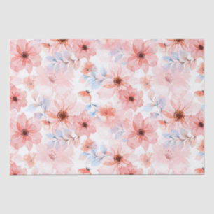 Floral Watercolor Print Tissue Paper