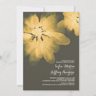 floral watercolor rehearsal dinner invitations