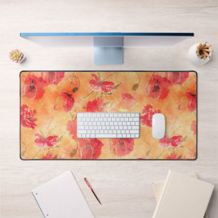 Floral WaterColor Rustic MultiColor Modern Pattern Desk Mat