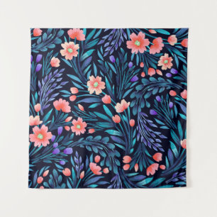 Floral watercolor seamless pattern. tapestry