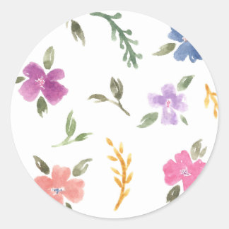Floral Watercolor Stickers