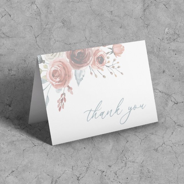 Floral Watercolor Thank You Card (Creator Uploaded)