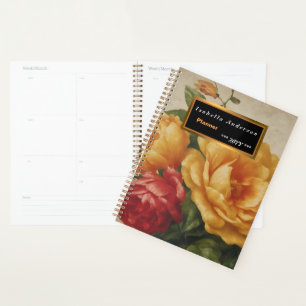 Floral Watercolor Vintage Popular Collection Planner