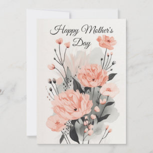 Floral Watercolored Mother's Day Card