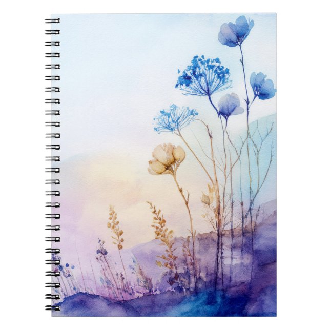 Floral watercolour notebook (Front)