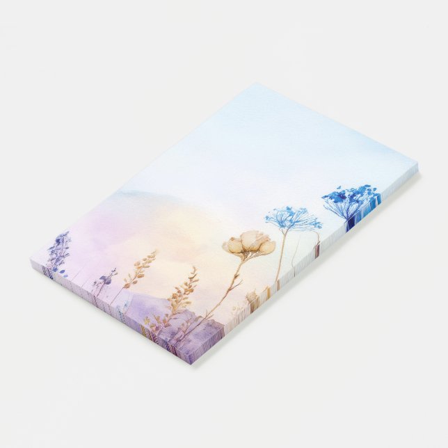 Floral watercolour notepad (Angled)