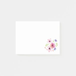 Floral Watercolour Post it notes