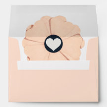 Floral Watusi Colour Wedding Envelope