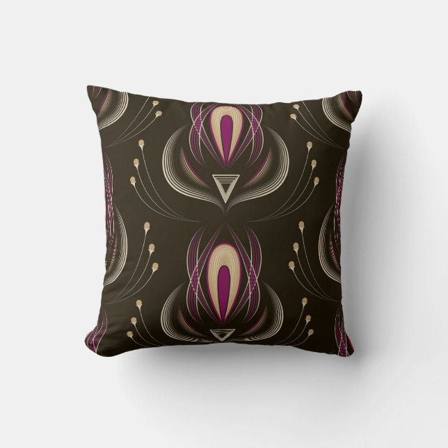 Floral Wave Vintage Stylish Background Cushion (Front)