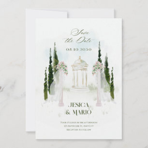 Floral Wedding arch  Save The Date