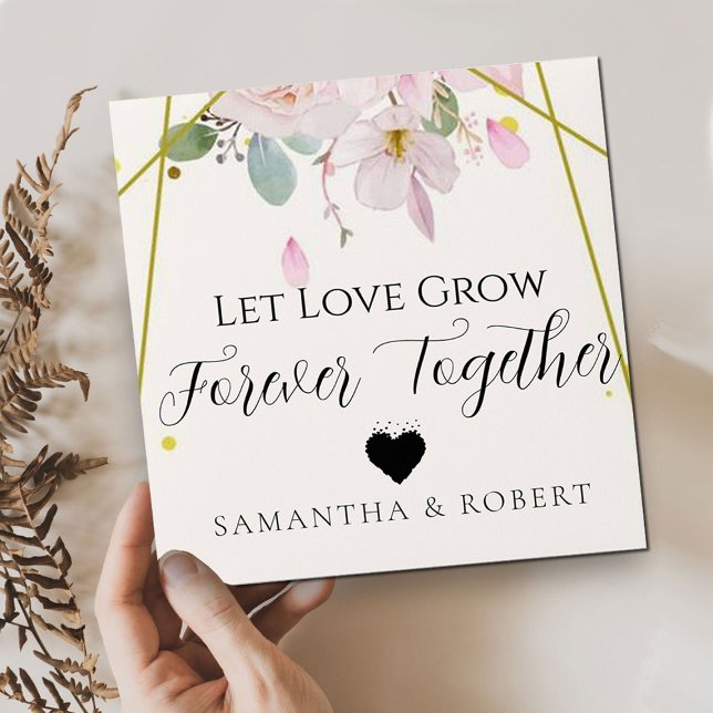 Floral Wedding Bridal Favour Seeds Envelope (Creator Uploaded)