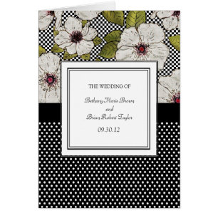 Floral Wedding Ceremony Programs