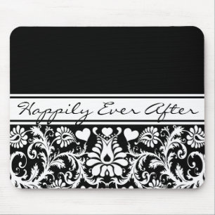 Floral Wedding Change to Any Color Mouse Mat