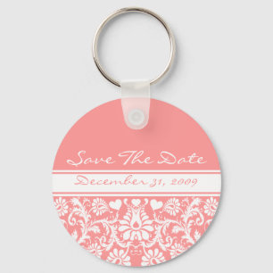 Floral Wedding Change to Any Colour Key Ring