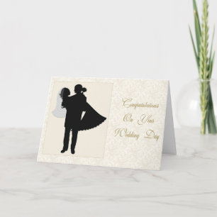Floral Wedding Couple Card