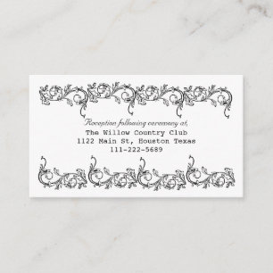 Floral Wedding Enclosure Cards