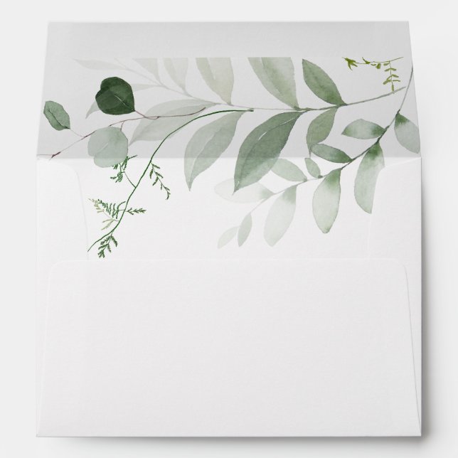  Floral Wedding Envelope (Back (Bottom))