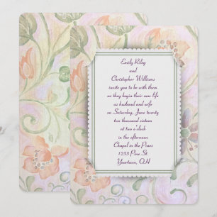 Floral Wedding Frame Invitation