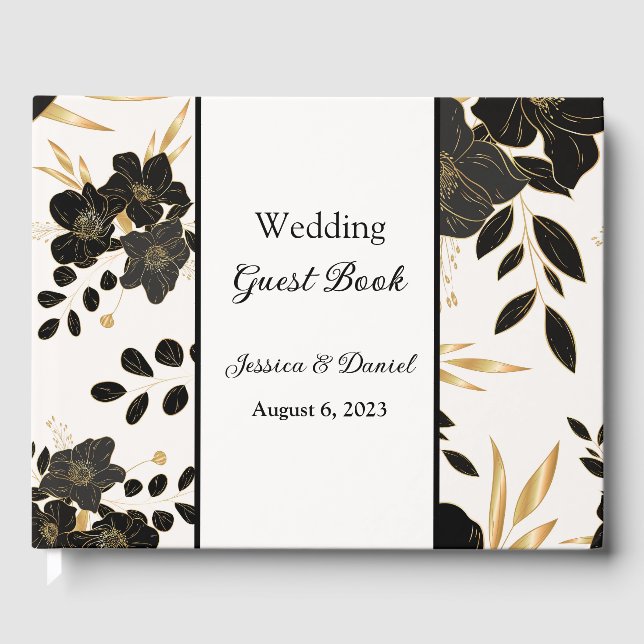 Floral Wedding Guest Book (Front)