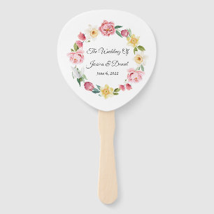 Floral Wedding Hand Fan