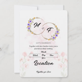 Floral Wedding Invitation