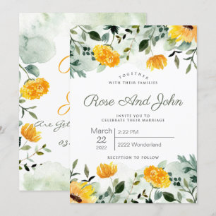Floral Wedding Invitation