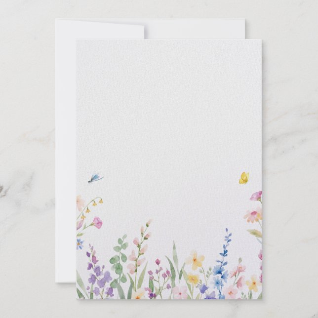 Floral Wedding Invitation (Front)