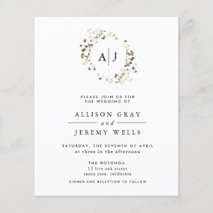 Floral Wedding Invitation