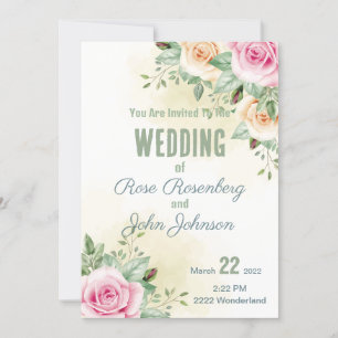 Floral Wedding Invitation