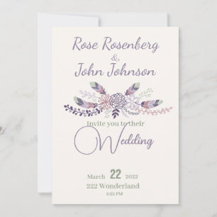Floral Wedding Invitation