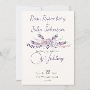 Floral Wedding Invitation