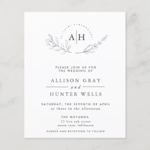Floral Wedding Invitation
