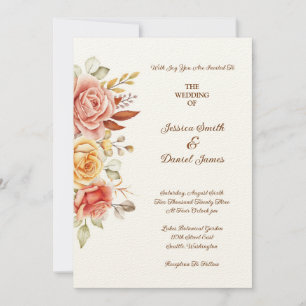 Floral Wedding Invitation