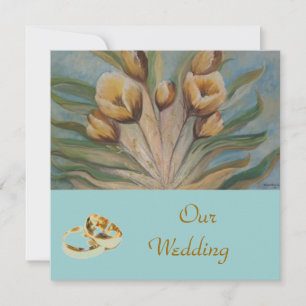 floral wedding invitation