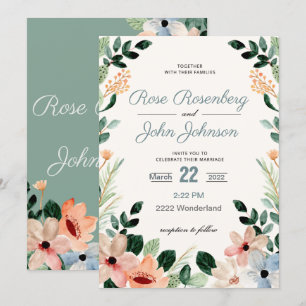 Floral Wedding Invitation