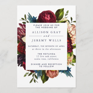 Floral Wedding Invitation