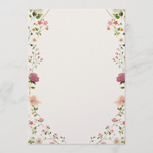 Floral Wedding Invitation (Front)