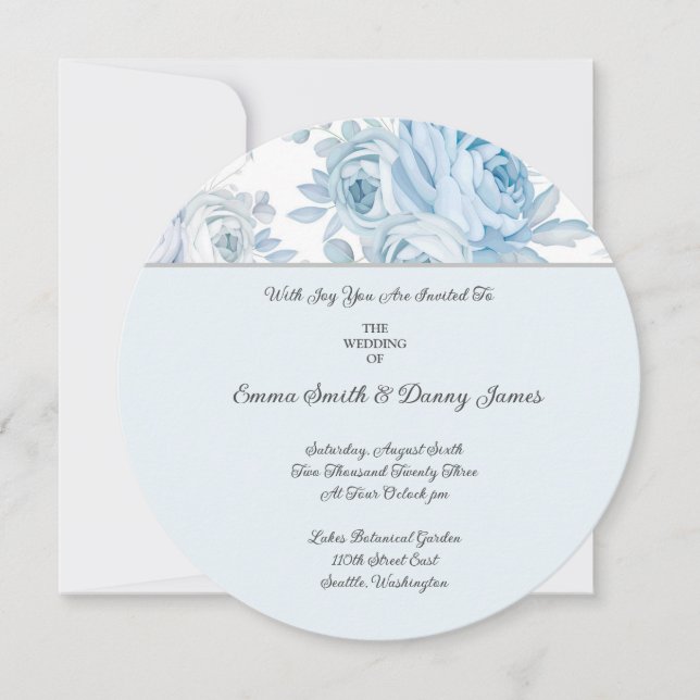 Floral Wedding Invitation (Front)