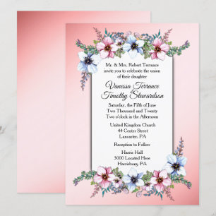 Floral Wedding Invitation