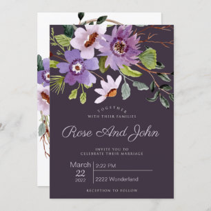 Floral Wedding Invitation