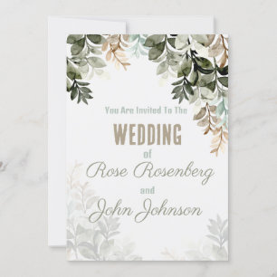 Floral Wedding Invitation