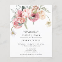 Floral Wedding Invitation | Annabeth
