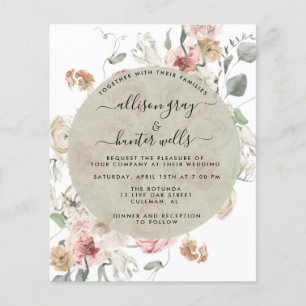 Floral Wedding Invitation   Annabeth